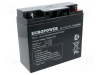 BATTERY 12V 17AH VRLA/EP17-12 EUROPOWER EMU