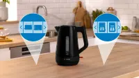 Bosch Kettle | TWK1M123 | Electric | 2400 W | 1.7 L | Plastic | 360° rotational base | Black – pilt 2