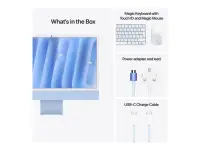 Apple iMac 24” 4.5K Retina, Apple M4 10C CPU, 10C GPU/16GB/256GB SSD/Blue/INT | Apple – pilt 3