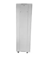 SOMI Networks | 27U, 19″ Freestanding Cabinet | 27U-60/60NAC | Max Load 800kg; Removable and Lockable Side Panels; Glass Doors; Unassembled | Depth: 60 cm | Gray