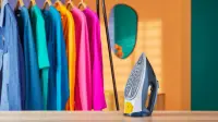 Philips Steam Iron | DST7020/20 | Steam Iron | 2800 W | Water tank capacity 300 ml | Continuous steam 50 g/min | Steam boost performance 250 g/min | Blue