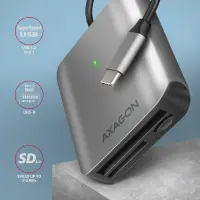 AXAGON Aluminum high-speed USB-C 3.2 Gen 1 memory card reader, 3 slots | CRE-S3C – pilt 11