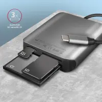AXAGON Aluminum high-speed USB-C 3.2 Gen 1 memory card reader, 3 slots | CRE-S3C – pilt 14