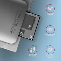 AXAGON Aluminum high-speed USB-C 3.2 Gen 1 memory card reader, 3 slots | CRE-S3C – pilt 22