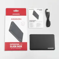 Axagon EE25-SL kõvakettaboks HDD/SSD ümbris Must 2.5" – pilt 13