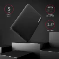 Axagon EE25-SLC kõvakettaboks HDD/SSD ümbris Must 2.5"