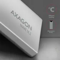 AXAGON External SuperSpeed+ USB-C metal box for M.2 NVMe SSD disks having sizes of up 42 to 80 mm | EEM2-UG2
