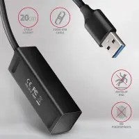 AXAGON Miniature metal four-port USB 3.2 Gen 1 hub | HUE-M1A – pilt 8