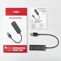 AXAGON Miniature metal four-port USB 3.2 Gen 1 hub | HUE-M1A – pilt 12