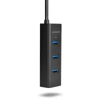 Axagon HUE-S2B jaotur USB 3.2 Gen 1 (3.1 Gen 1) Type-A 5000 Mbit/s Must – pilt 14