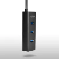 Axagon HUE-S2B jaotur USB 3.2 Gen 1 (3.1 Gen 1) Type-A 5000 Mbit/s Must – pilt 23