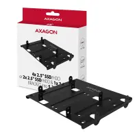 AXAGON Metal frame for mounting four 2.5" disks or two 2.5" disks and one 3.5" disk in a 5.25" position | RHD-435 – pilt 6
