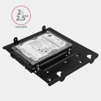 AXAGON Metal frame for mounting four 2.5" disks or two 2.5" disks and one 3.5" disk in a 5.25" position | RHD-435 – pilt 12