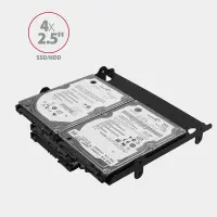 AXAGON Metal frame for mounting four 2.5" disks or two 2.5" disks and one 3.5" disk in a 5.25" position | RHD-435 – pilt 21