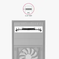 AXAGON Metal frame for mounting four 2.5" disks or two 2.5" disks and one 3.5" disk in a 5.25" position | RHD-435 – pilt 27