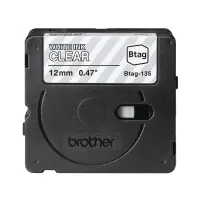 Brother BTAG-135 | White on Clear | Btag – pilt 3