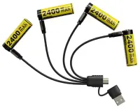 BATTERY RECH. LI-ION AA 1.5V/4PACK NH2400 NITECORE – pilt 6