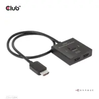 CLUB3D CSV-1384 KVM-lüliti Must – pilt 2