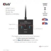 CLUB3D CSV-1384 KVM-lüliti Must – pilt 14