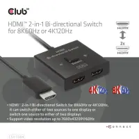 CLUB3D CSV-1384 KVM-lüliti Must – pilt 21
