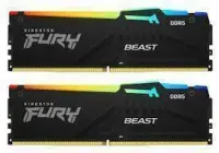 Kingston Technology FURY Beast RGB mälumoodul 32 GB 2 x 16 GB DDR5 6000 MT/s 288-pin DIMM ECC