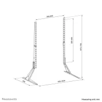 Neomounts DS45-430BL19 telerikinnitus 190,5 cm (75") Must – pilt 8