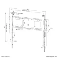 Neomounts WL30-750BL16 telerikinnitus 2,18 m (86") Must – pilt 9