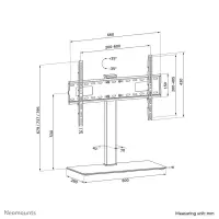 Neomounts DS45-430BL16 telerikinnitus 177,8 cm (70") Must – pilt 13