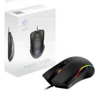 MSI FORGE GM300 hiir Mängimine Mõlemakäeline USB tüüp A Optiline 7200 DPI