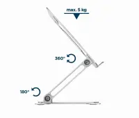 NB ACC RISER STAND FOLDABLE/SILVER NBS-D1-03 GEMBIRD – pilt 14