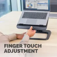 Fellowes Hana LT Laptop Support Black Sülearvuti alus Must 48,3 cm (19") – pilt 3