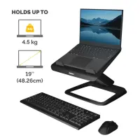 Fellowes Hana LT Laptop Support Black Sülearvuti alus Must 48,3 cm (19") – pilt 5