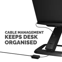 Fellowes Hana LT Laptop Support Black Sülearvuti alus Must 48,3 cm (19") – pilt 6