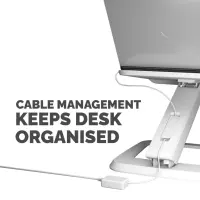 Fellowes Hana LT Laptop Support White Sülearvuti alus Valge 48,3 cm (19") – pilt 6