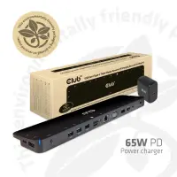 CLUB3D CSV-1564W65 sülearvuti dokk ja pordireplikaator Dokkimine USB 3.2 Gen 1 (3.1 Gen 1) Type-C Must – pilt 10