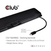 CLUB3D CSV-1564W65 sülearvuti dokk ja pordireplikaator Dokkimine USB 3.2 Gen 1 (3.1 Gen 1) Type-C Must – pilt 14