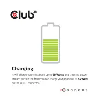 CLUB3D CSV-1562 sülearvuti dokk ja pordireplikaator Dokkimine USB 3.2 Gen 1 (3.1 Gen 1) Type-C Must – pilt 16
