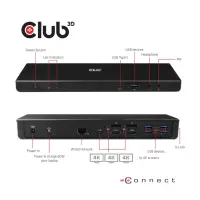 CLUB3D CSV-1562 sülearvuti dokk ja pordireplikaator Dokkimine USB 3.2 Gen 1 (3.1 Gen 1) Type-C Must – pilt 27