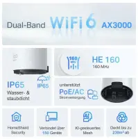 TP-Link Deco X50-Outdoor Kaks sagedusala (2,4 GHz / 5 GHz) Wi-Fi 6 (802.11ax) Valge 2 Sisemodem – pilt 7