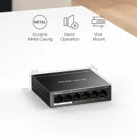 Switch|MERCUSYS|Desktop/pedestal|6x10Base-T / 100Base-TX|PoE+ ports 4|MS106LP – pilt 9