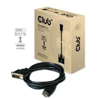 CLUB3D DVI to HDMI 1.4 Cable M/M 2m/ 6.56ft Bidirectional – pilt 2