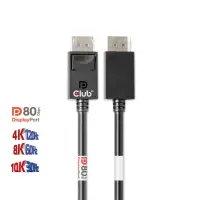 CLUB3D CAC-1091 DisplayPort-kaabel 1,2 m Must