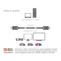 CLUB3D CAC-1091 DisplayPort-kaabel 1,2 m Must – pilt 14