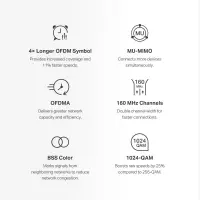 Wireless Router|MERCUSYS|Wireless Router|2-pack|3000 Mbps|Mesh|3x10/100/1000M|HALOH80X(2-PACK) – pilt 3