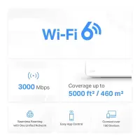 Wireless Router|MERCUSYS|Wireless Router|2-pack|3000 Mbps|Mesh|3x10/100/1000M|HALOH80X(2-PACK) – pilt 4