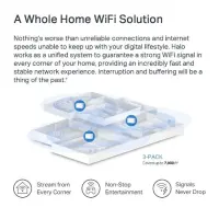 Wireless Router|MERCUSYS|Wireless Router|3-pack|3000 Mbps|Mesh|3x10/100/1000M|HALOH80X(3-PACK) – pilt 2