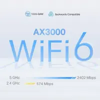 TP-Link Deco X50-5G Kaks sagedusala (2,4 GHz / 5 GHz) Wi-Fi 6 (802.11ax) Valge 3 Sisemodem – pilt 3
