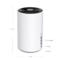 Wireless Router|TP-LINK|Wireless Access Point / Router|2-pack|5400 Mbps|Mesh|Wi-Fi 6e|3x10/100/1000M|Number of antennas 4|DECOXE75(2-PACK) – pilt 4