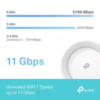 Wireless Router|TP-LINK|Wireless Access Point / Router|3-pack|9300 Mbps|Mesh|Wi-Fi 7|USB 3.0|4x2.5GbE|LAN \ WAN ports 4|Number of antennas 4|DECOBE65(3-PACK) – pilt 6