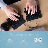 R-Go Tools RGOSBUSWLBL klaviatuur Kontor Bluetooth QWERTY Ameerika inglise keel Must – pilt 25